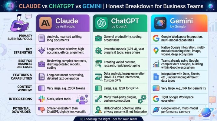 Claude vs ChatGPT vs Gemini