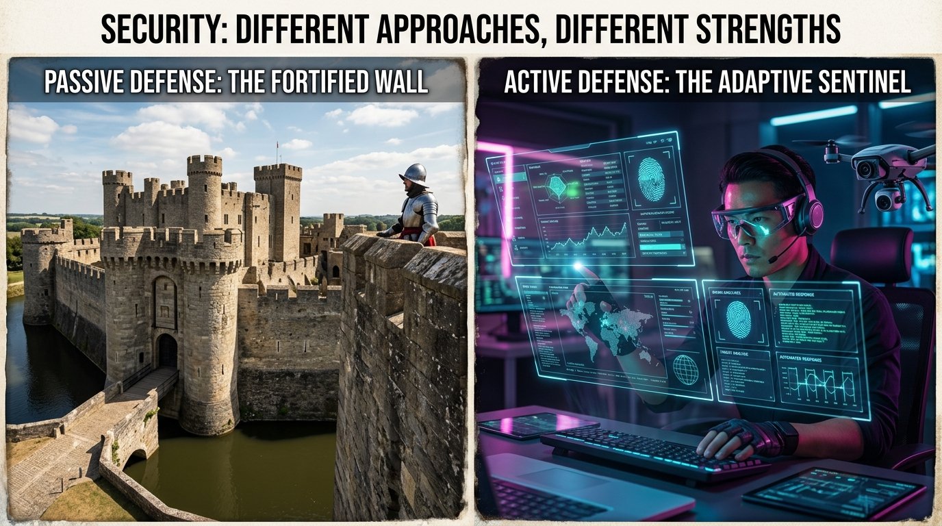 Security: Different Approaches, Different Strengths