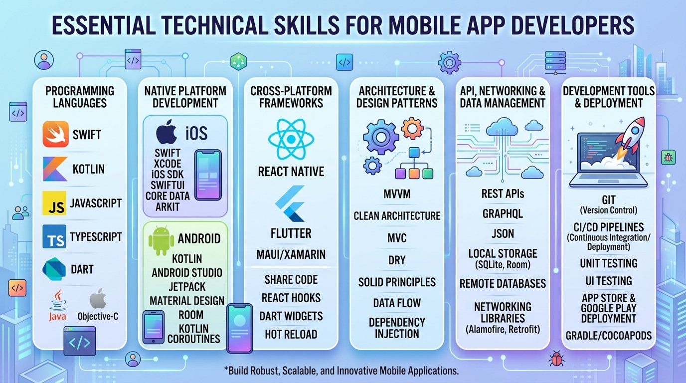 Technical Skills for Mobile App Developers