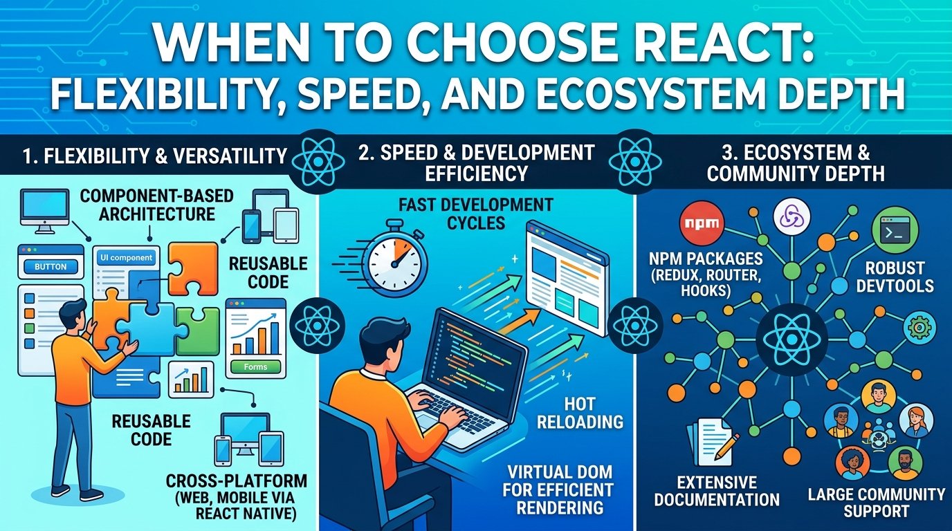 when choose react